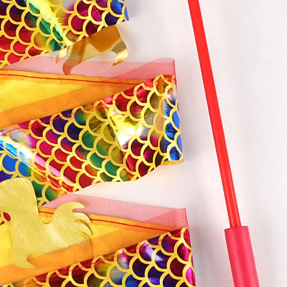 Luminous Dragon Ribbon Dance Lantern Chinese Flashing Lights Dance Ribbon Gym Rhythmic Art Gymnastic Streamer Twirling Rod Stick