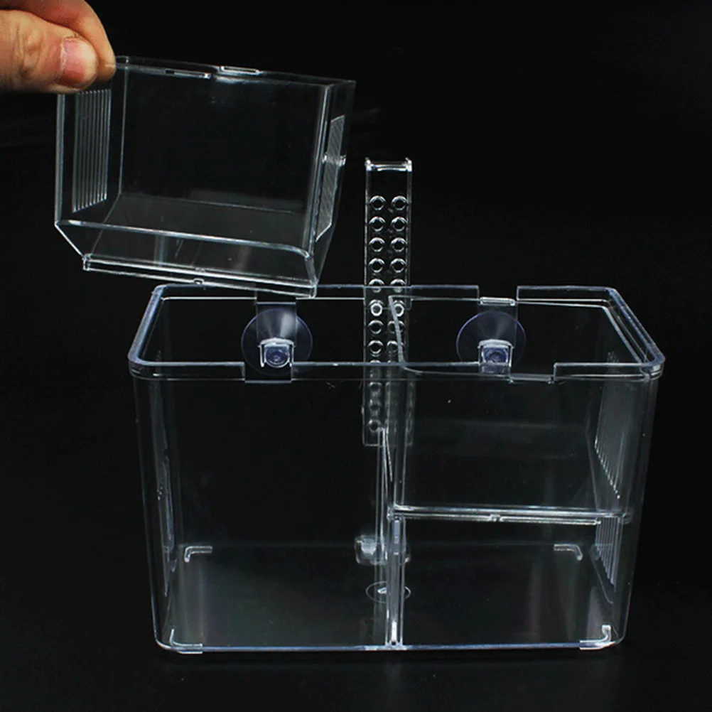 

Aquarium Hook Style Breeding Box Isolation Tank Fry Protection Durable Plastic Fish Tank Accessory Fish Isolation Container