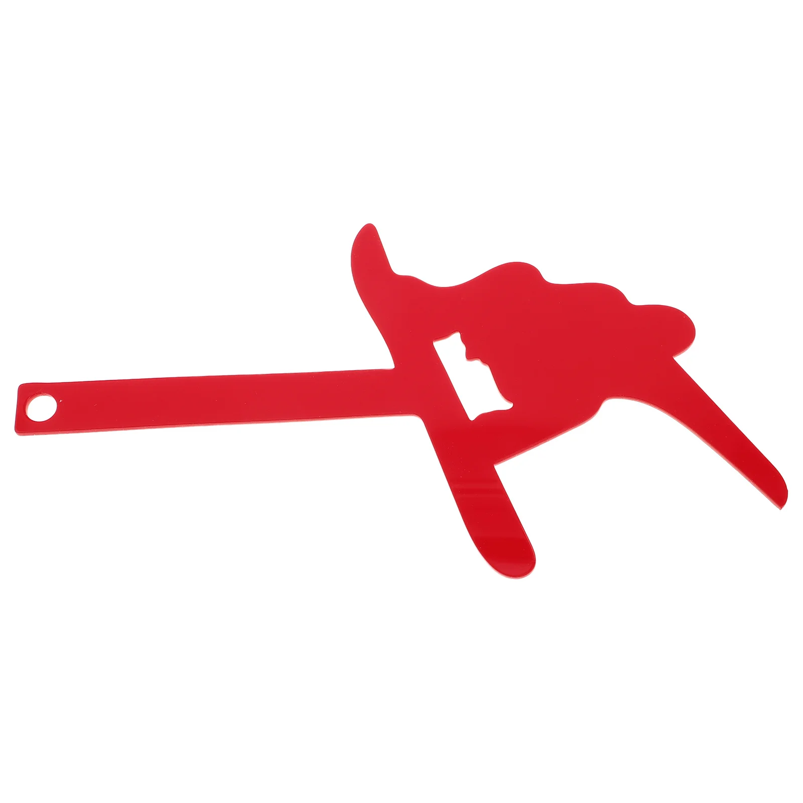 

Holiday Skiing Dog Acrylic Mailbox Flag Replacement Decor with Adhesive Backing Indoor Outdoor Winter Wall Hanging Decoration