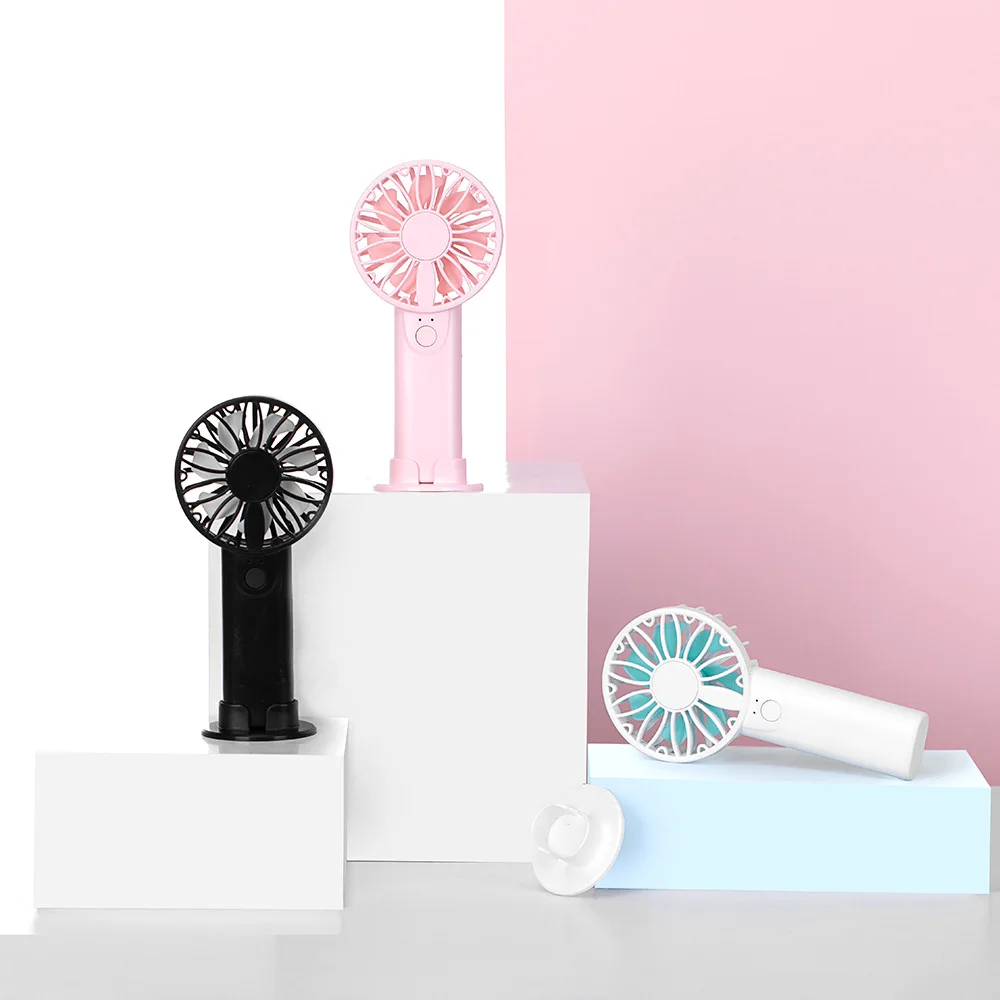 Portable mini mini fan, USB rechargeable silent desktop electric fan, outdoor handheld fan