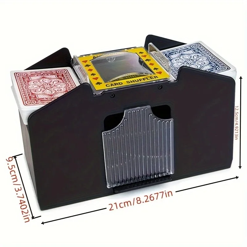 1pc Professional Automatic Card Shuffler, Plastic Poker Card Mixer for Board Games, Educational Card Game Accessory for Adults image 2