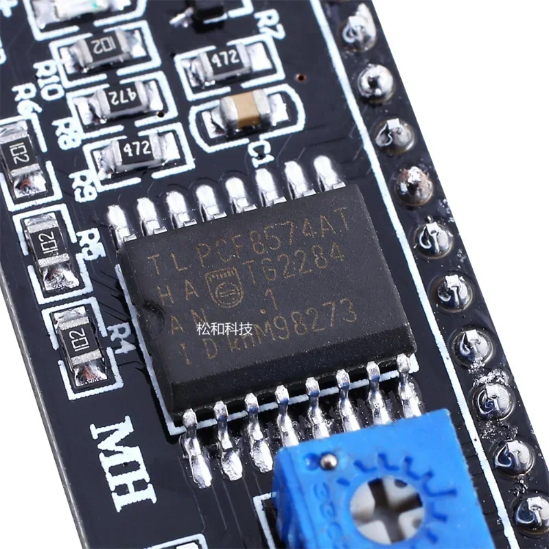 Arduino用LCDディスプレイインターフェイスモジュール,青,黄色,緑の画面,16x2文字,pcf8574t,pcf8574,iic,i2c,16, 5v