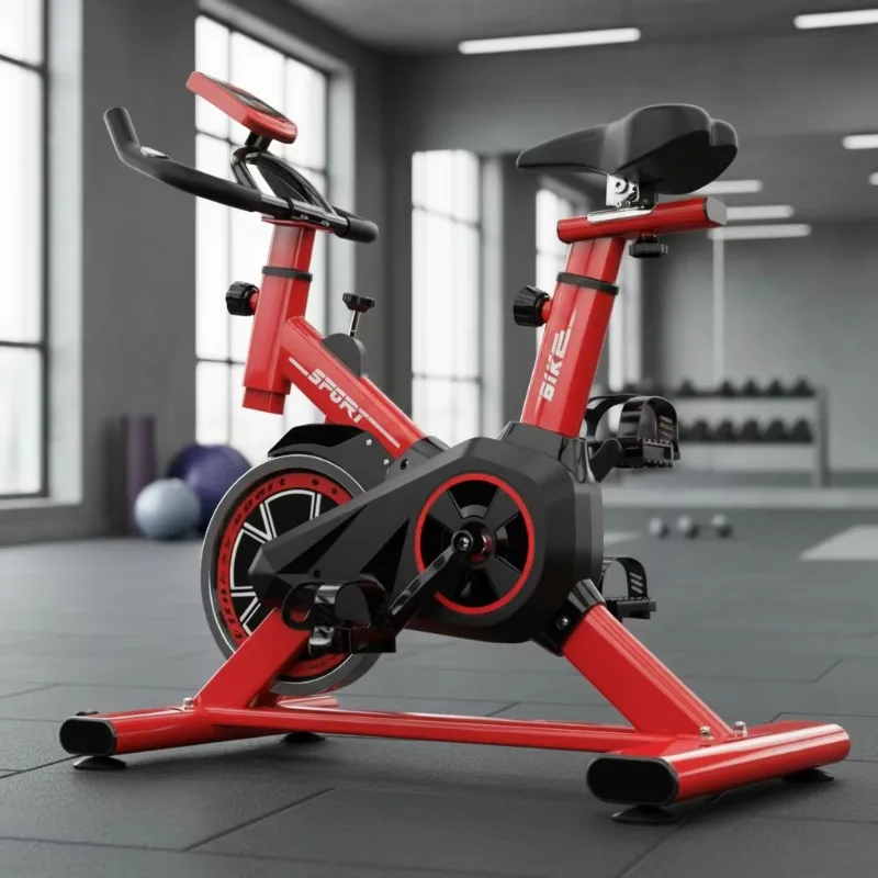 Rower treningowy YTYIN, składany, przenośny, stalowy, do ćwiczeń w pomieszczeniach, z napędem pasowym, do aerobiku i jazdy na rowerze, do użytku domowego.