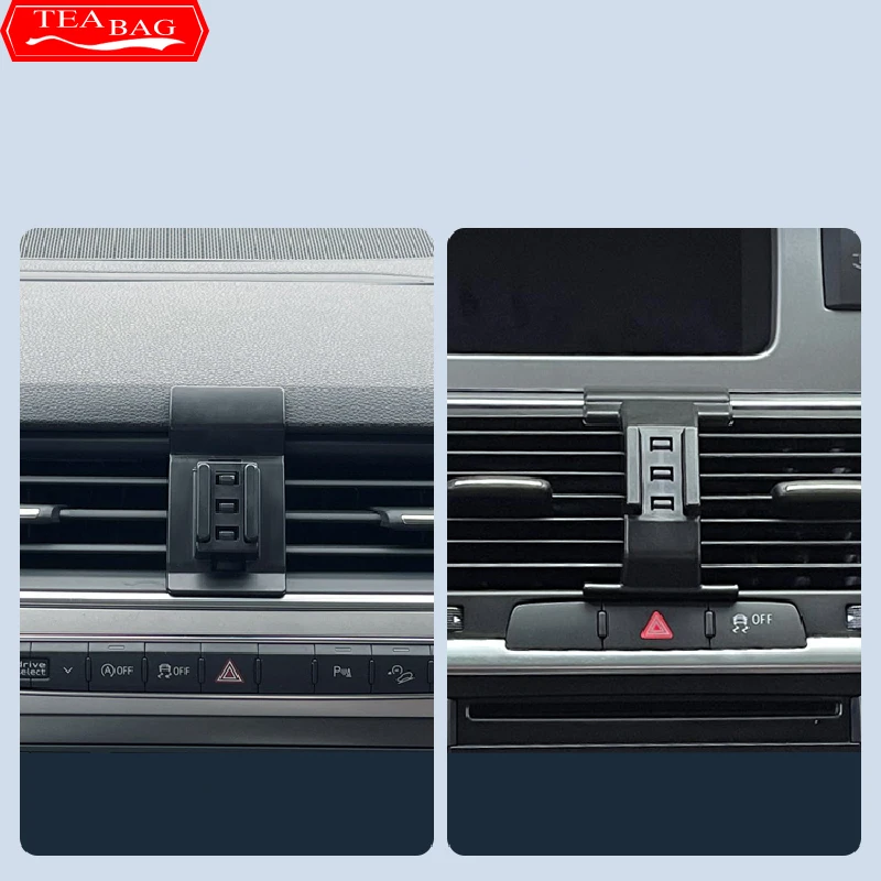 Car Phone Holder For Audi Q7 4M 2006-2019 Air Vent Mount Bracket GPS Stand Rotatable Support Mobile Auto Interior Accessories