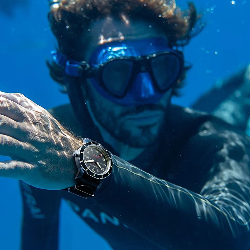 FeelNever Fashion Casual Mechanical Man Watch Waterproof Luminous Nylon Strap Japan Automatic Movement Sapphire Crystal Clock+Bo view 6