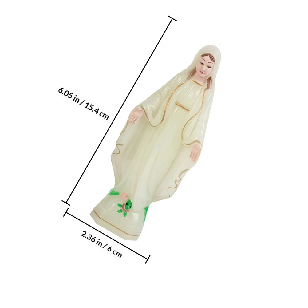 2pcs Religious Tabletop Sculpture Decor – Catholic Faith Symbol, Fine Craftsmanship Spiritual Home Decoration