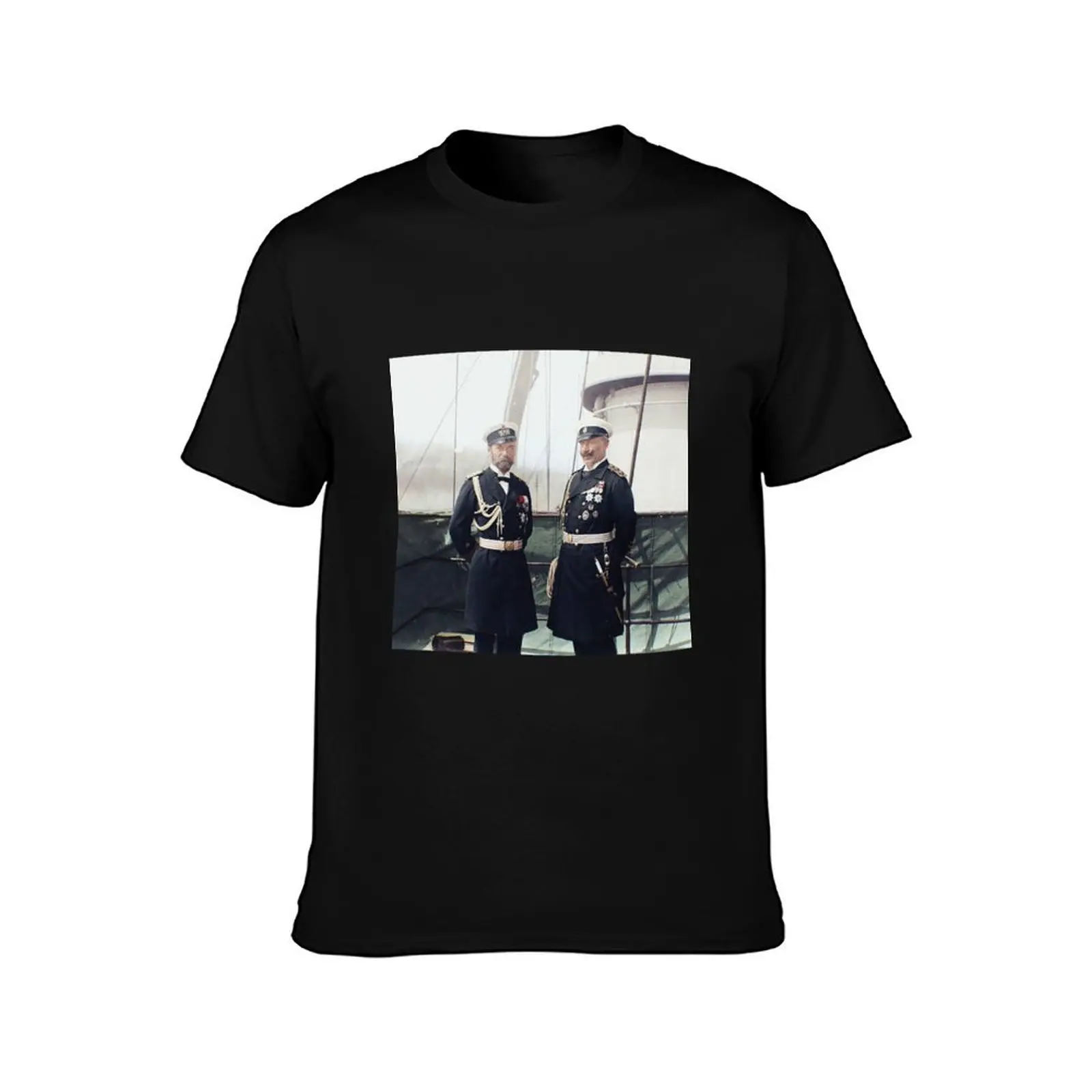 Tsar Nicholas II and Kaiser Wilhelm II T-Shirt Breathable Lightweight Summer Top view 2
