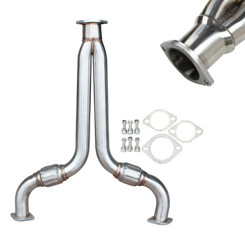 Y pipe in the middle of the exhaust downpipe is suitable for 350ZG35 201 stainless steel exhaust