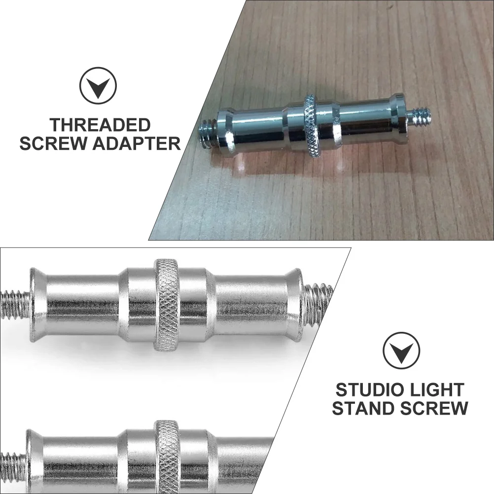 

3 Pcs Screw Adapter Cold Shoe Spigot Stud Hot Mount Standard 1/4 to 3/8 Converter Lamp Holder