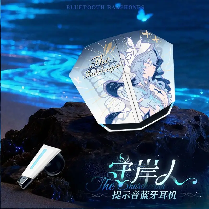 The Shorekeeper Wuthering Waves Game Wireless Bluetooth Earphones in-ear Noise Reduction Long Battery Life Prompt Voice Gifts