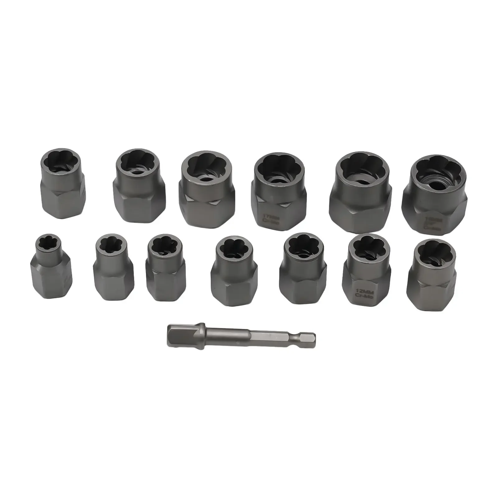 

14Pcs Socket Extractor Set Expert in the Removal of Damaged Bolts & Nuts The Most Reliable Fit for Home and Car Repairs