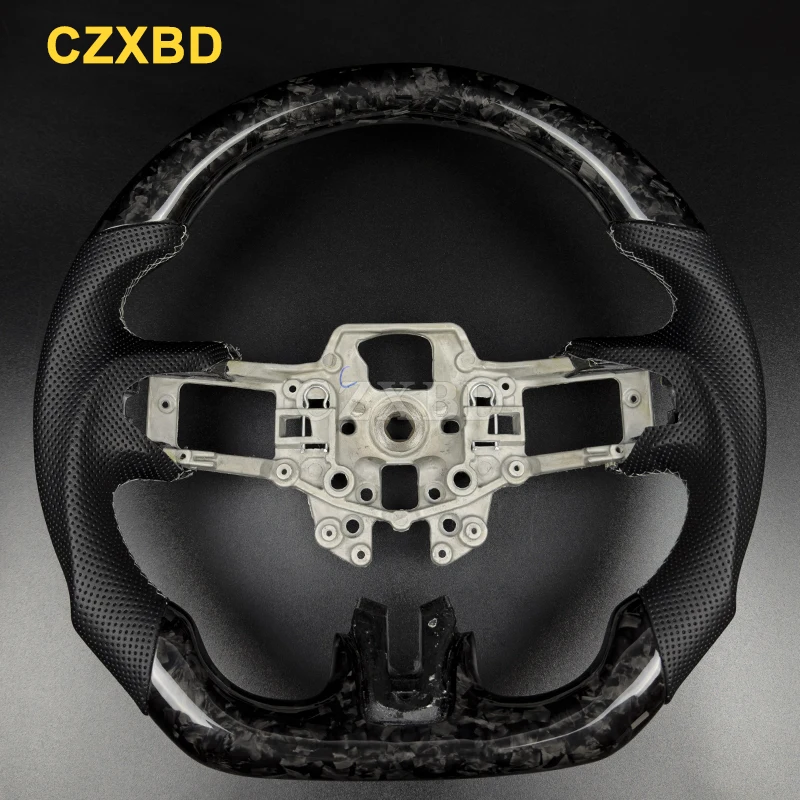 For Ford Mustang 2015 2016 2017 Real Carbon Fiber Steering Wheel Sport Racing High Quality Customizable