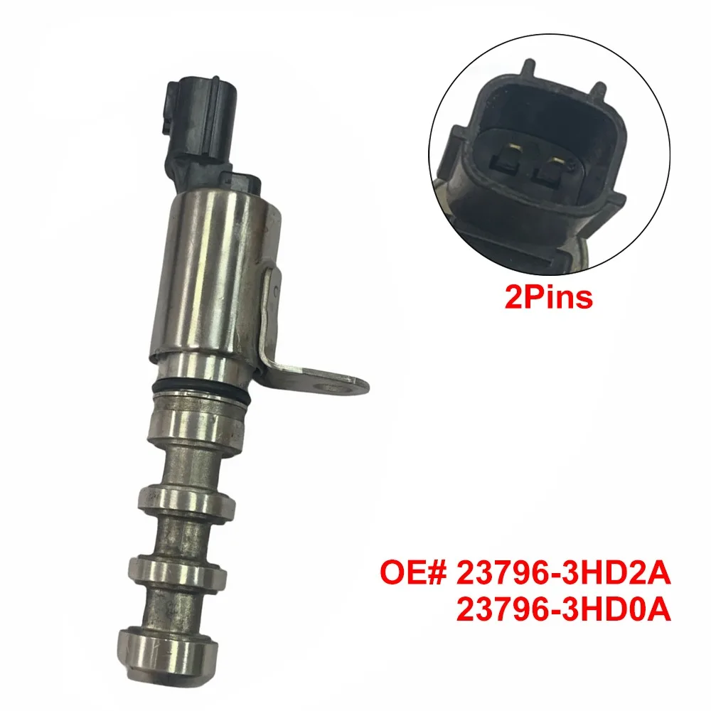 Variable Solenoid VVT Metal 23796-3HD2A 23796-3HD0A Valve Timing Control Solenoid 2Pins Plastic for Nissan Micra Note