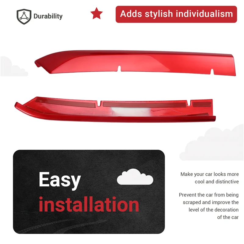 

Racing Bumper Trim Car Red Front Grille For Mazda CX3 CX-3 Exterior Styling Modification