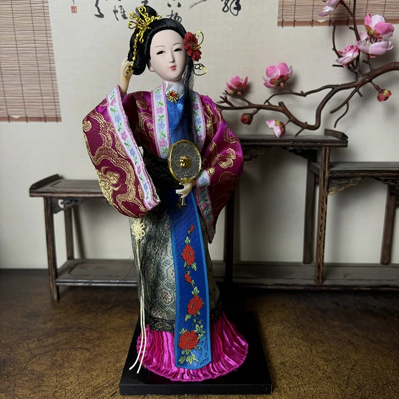 12Inch Chinese Beijing Opera Dolls Chinese Style Peking Opera Doll Silk Doll Beijing Special Gifts Chinese Cultural Rag Doll