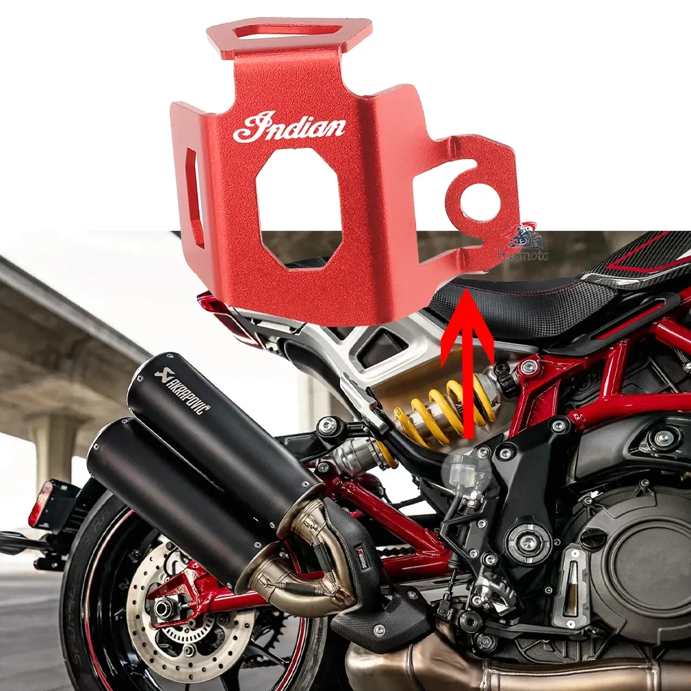 شعار ل الهندي FTR1200 FTR 1200 S 2019 2020 2021 دراجة نارية الملحقات الخلفية الفرامل خزان كأس الزيت غطاء تغليف حماية الحرس #1