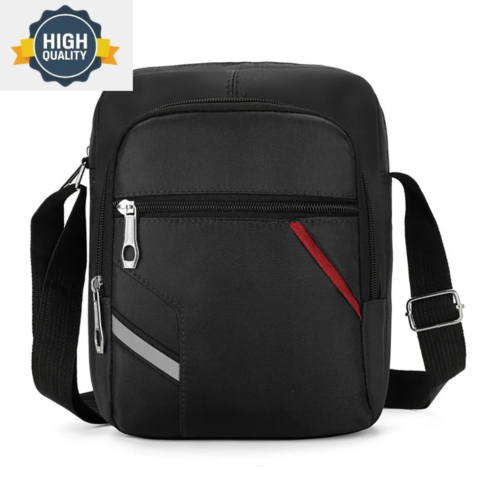 Bolsa de ombro de grande capacidade para homens e mulheres, bolsas crossbody Oxford impermeáveis, bolsos múltiplos, bolsa masculina, viagem, trabalhando