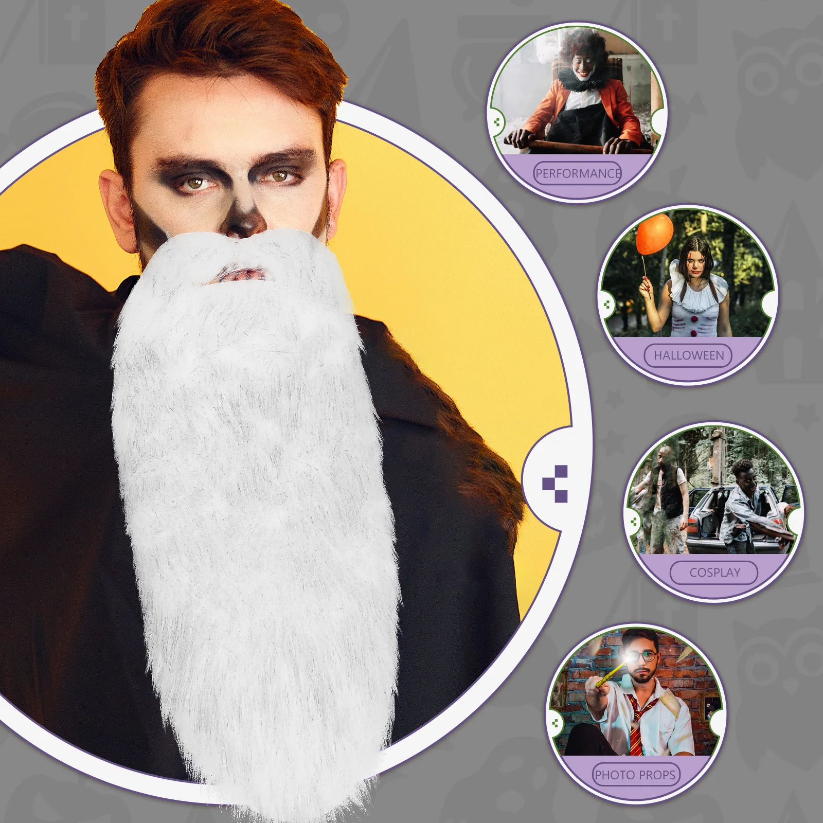 

Удобная Хэллоуинская пиратская искусственная борода, усы, декор для косплея, реквизит для вечеринки, Хэллоуин, искусственная борода, креативные усы