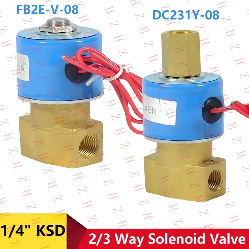 

Электромагнитный клапан для воды U+ 1/4" DC231Y-08 с проводным подключением, тип KSD, 2/3-ходовой, с медной катушкой, FB2E【Оптовая продажа, сообщения для продавцов】
