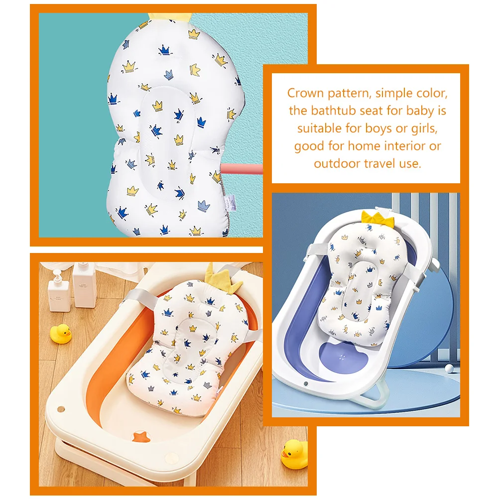 Chaise de bain, tapis pour bébé, siège pour bébé en bas âge, baignoire pour nouveau-né, tissu en maille nid d'abeille, Support pliable