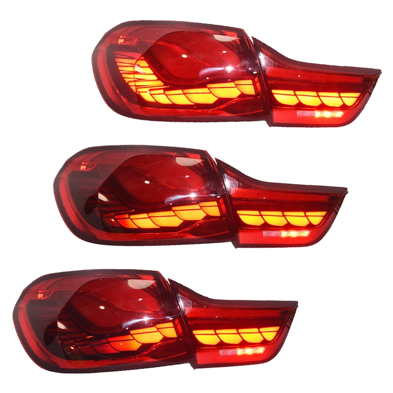 High Performance LED Tail Light For BMW F30 M3 M4 320 325i 2013-2019 Dragon Scale Style F30 Led RED Rear Light