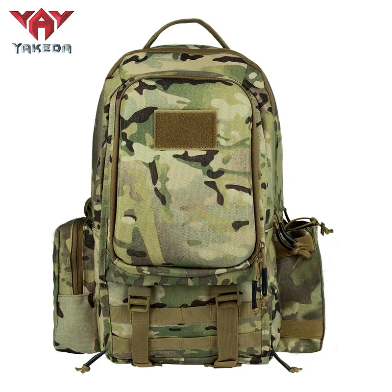 YAKEDA Multi-functional outdoor bag sports duffel bag, PALS system, MOLLE external tactical backpack for hunting, traveling