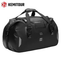 Universal Motorcycle Tail Bag Waterproof PVC 40L 65L Soft Rear Luggage Rack Bag Saddle Bag for Touring Travel Adventure Bikes