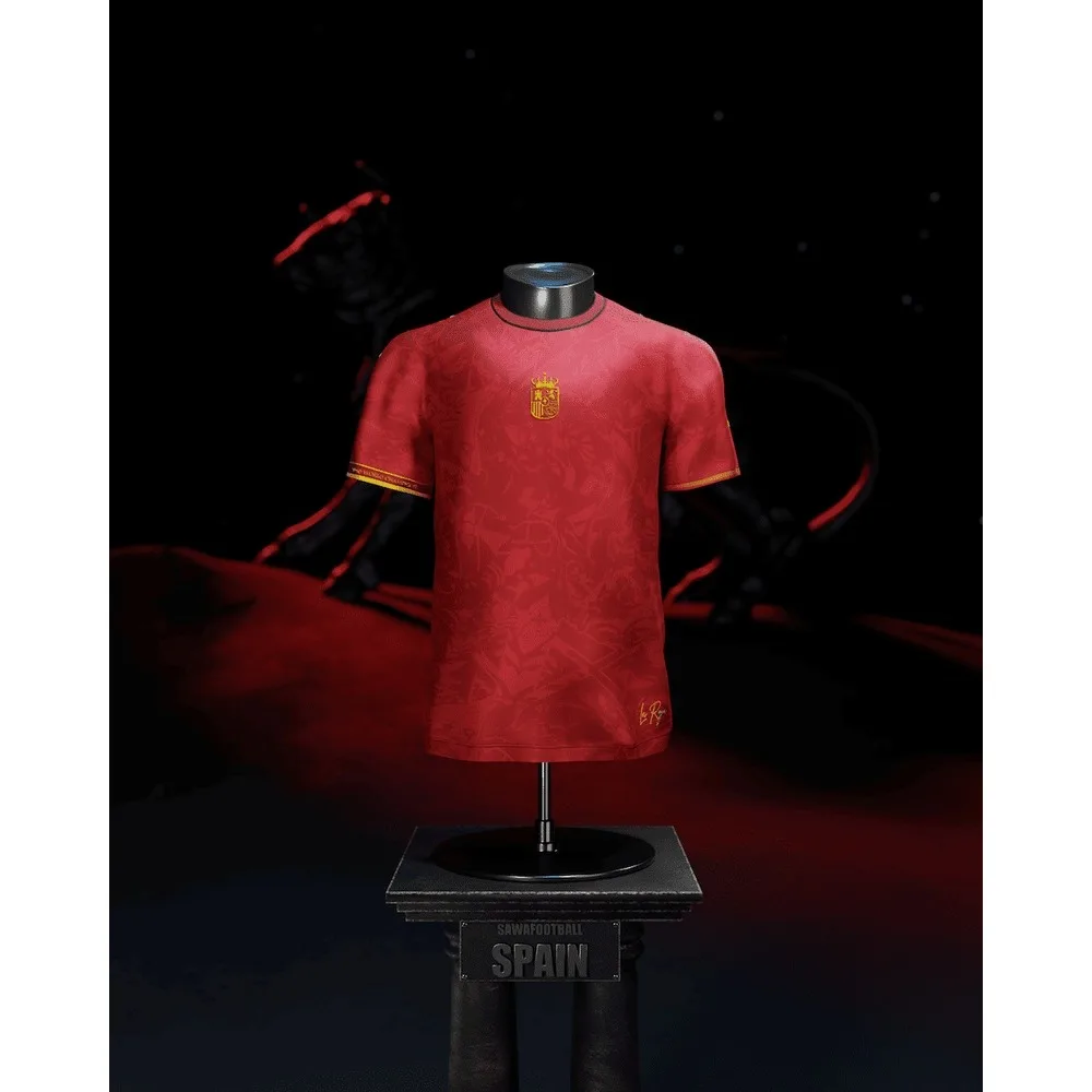Trendy Football Jerseys, Retro Football Clothing, Fashionable Special Football Jerseys, Spain, Football Shirt XXL Size
