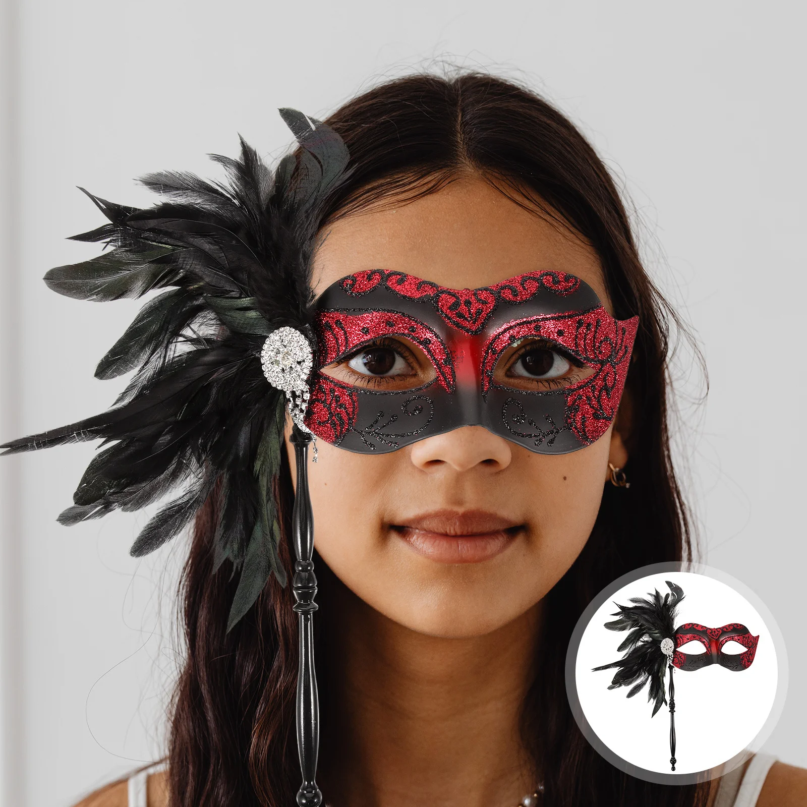 

Masquerade Mask Vintage Half Face Halloween Decoration Cosplay Party Carnival Decorative for Costumes