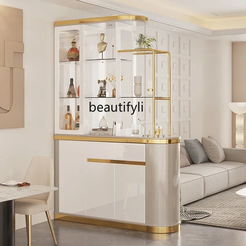 

YH5 Living room light luxury high-end porch cabinet opposite door sofa partition, storage cabinet double-sided screen cabinet