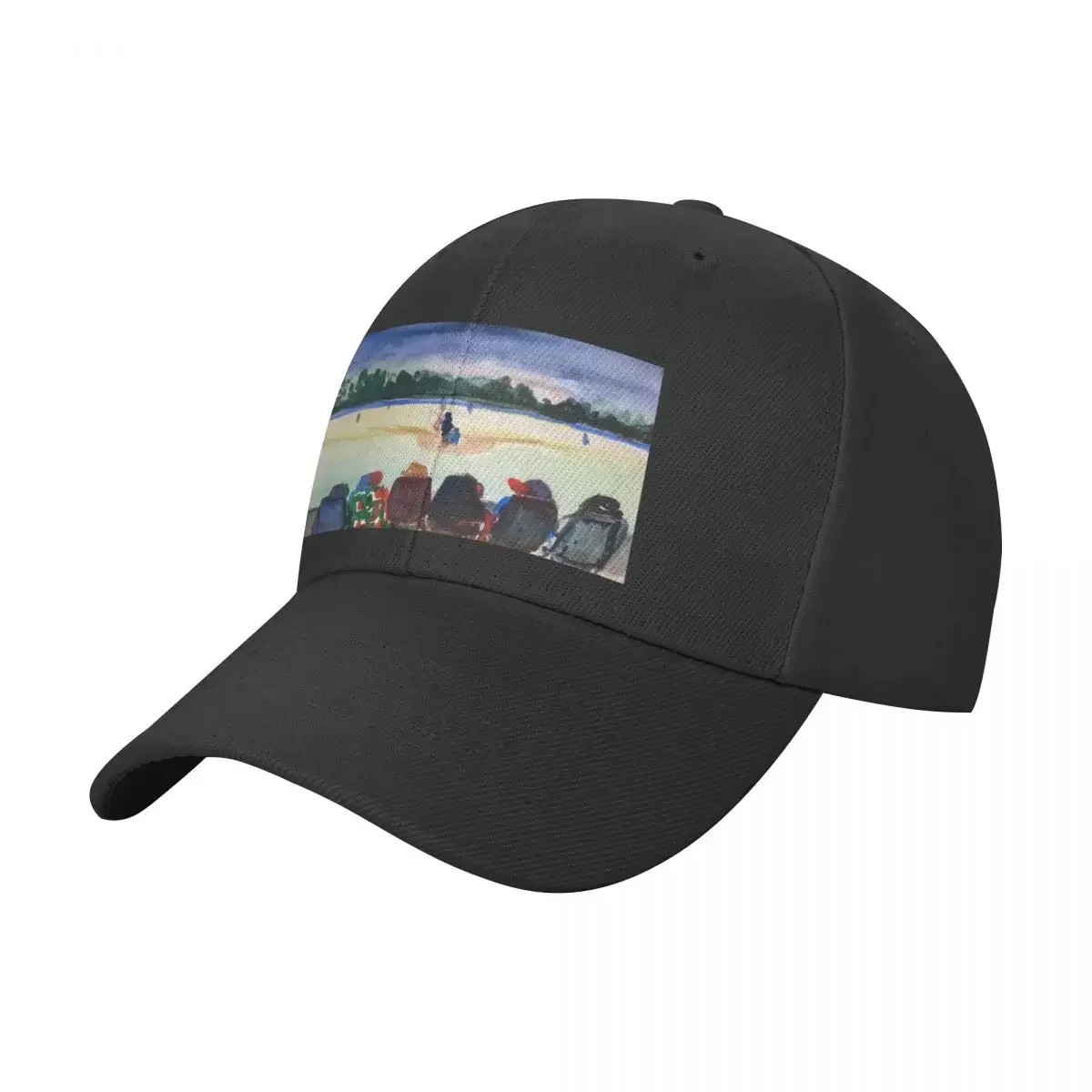 Take me out the ballgame (night) Baseball Cap Beach Outing Hat Beach Golf Men's Luxury Women's