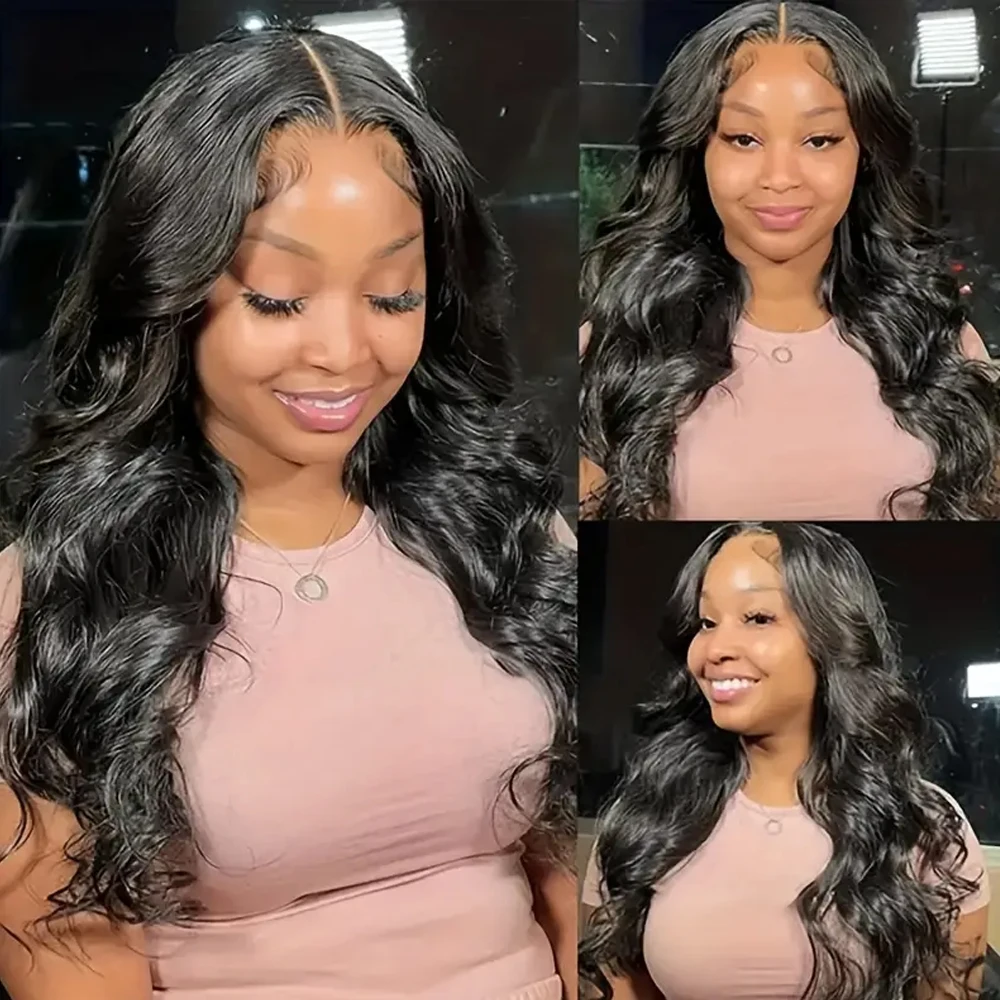 V Part Wigs Body Wave Brazilian Virgin Human Hair Wigs For Black Women Upgrade V Part Wig Full Head Clip In Half Wig V Shape Wig