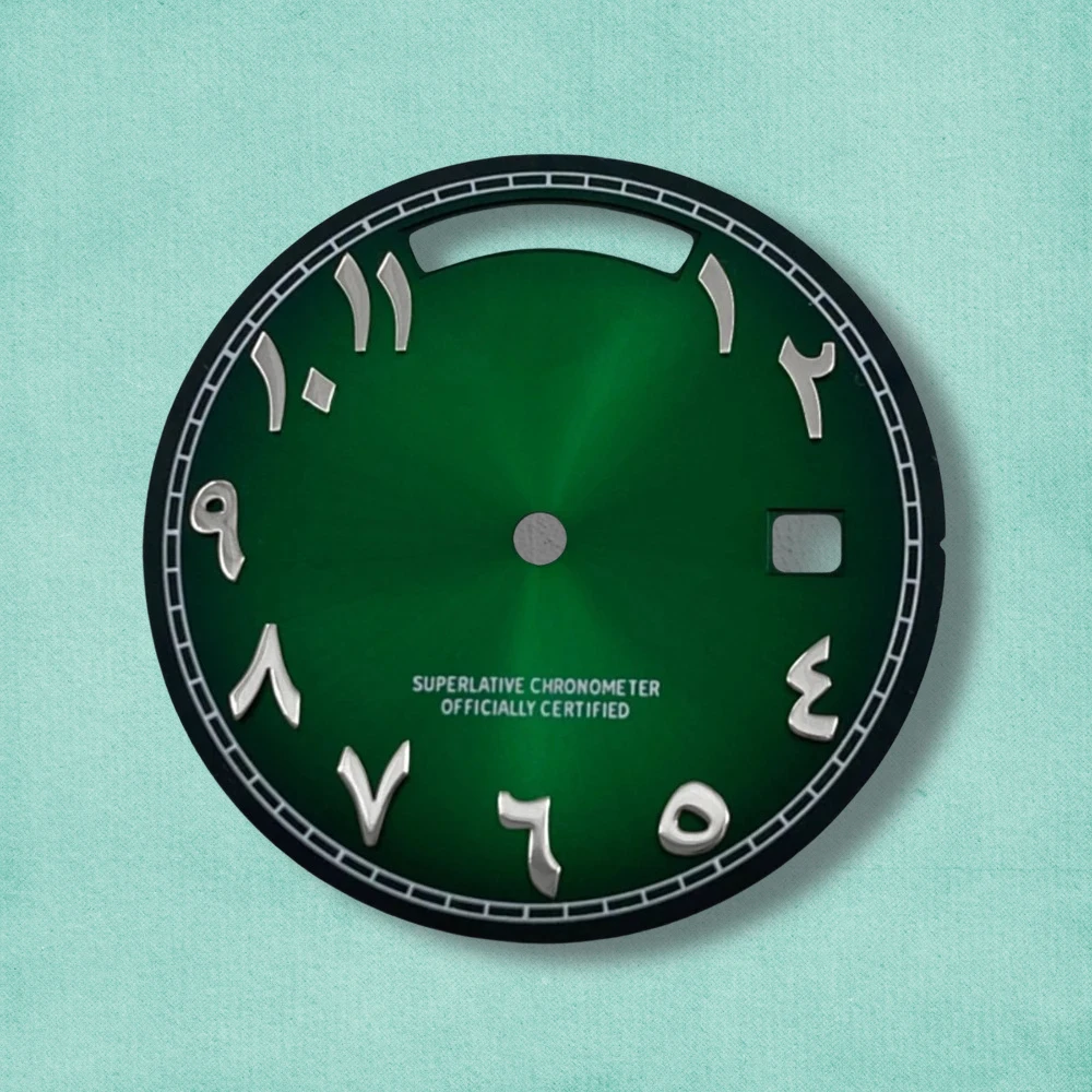 31mm S Logo Day And Date Arab Dial Fit 8285 Movement Sunray High-Quality Dial Watch Modification Accessories New Styles