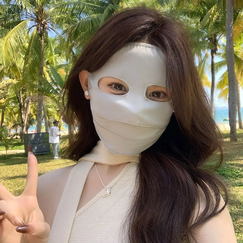 

Sunscreen Face Scarf Ice Silk Mask Full Face UV Protection Face Cover Sunscreen Veil Face Scarves Sunscreen Mask Riding