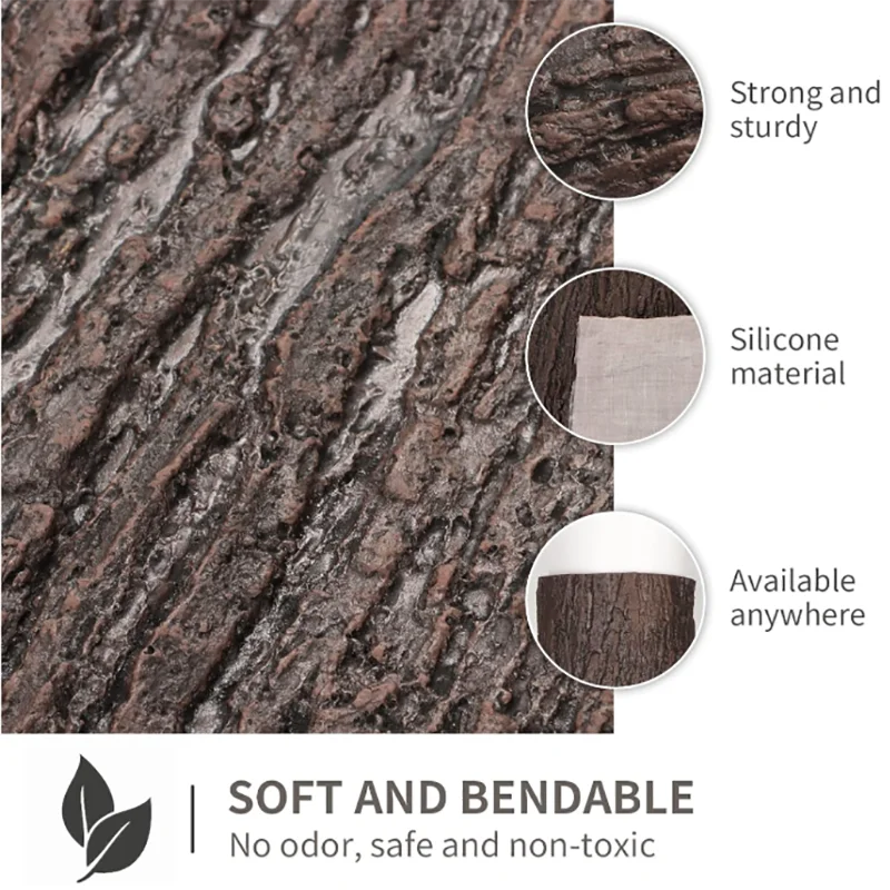 Artificial Silicone Bark Garde - Preserved Moss Sheet ulasan dan harga