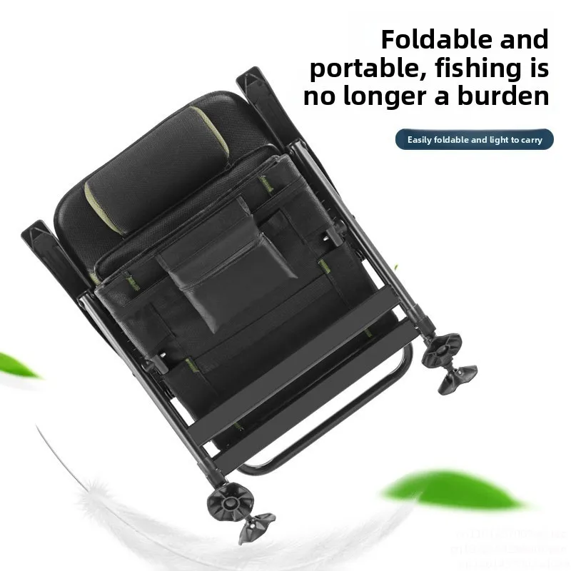 Carbon steel new  chair multi-functional folding portable recreational fishing chair all-terrain reclining  European fishing