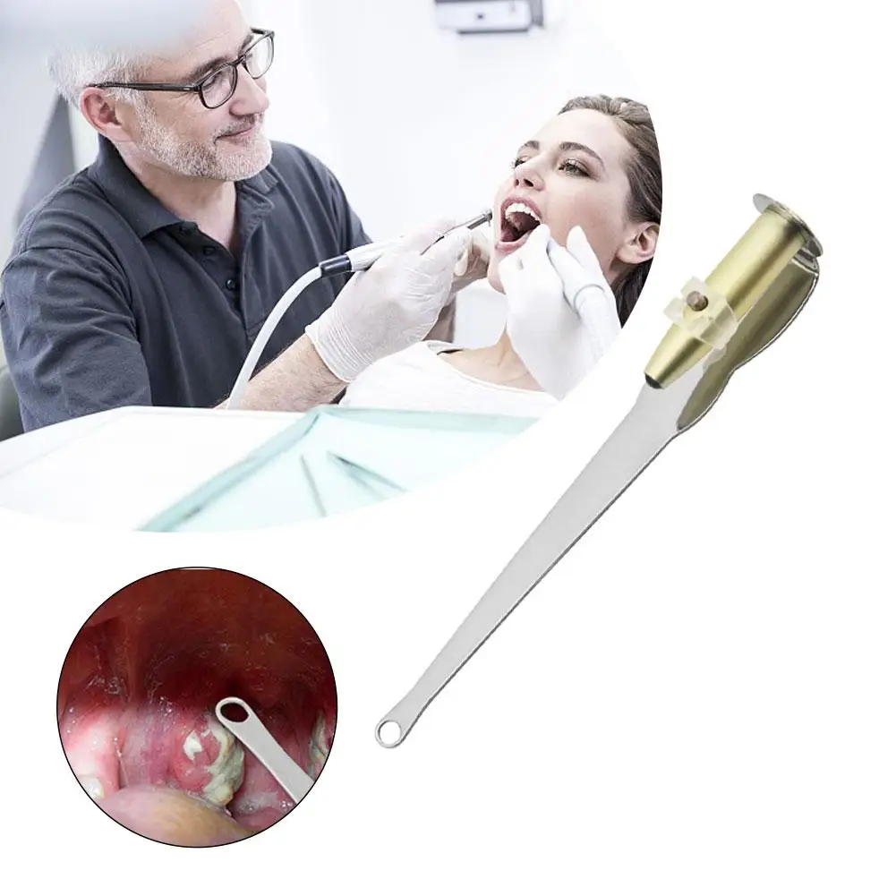 LED Ear Wax Tonsil Stone Remover Tool Light Stainless Steel Remover Mouth Cleaning Care Tool Tonsil Stone Remover Cleaning Tools