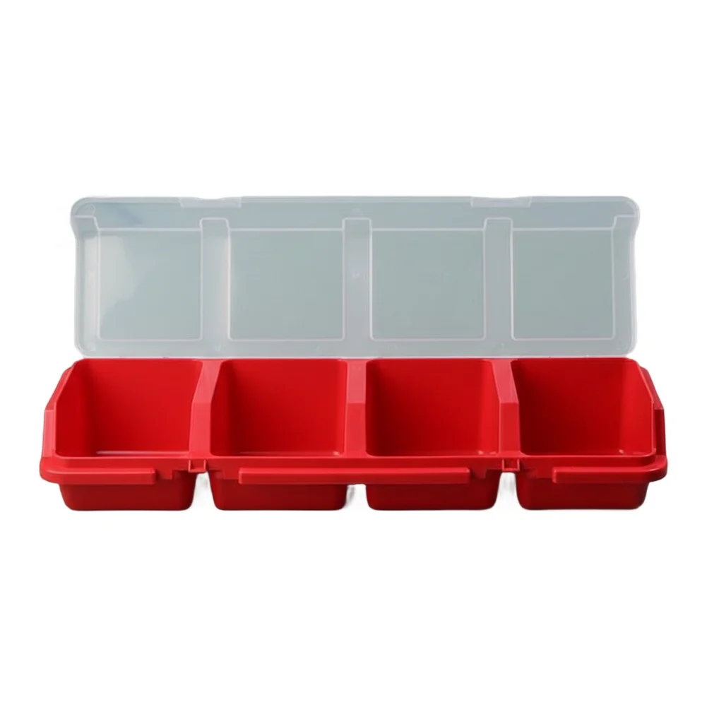 1pc Screw Parts Storage Box Hardware Organizer Multiple Compartments With Transparent Lid For Hand Tool Parts