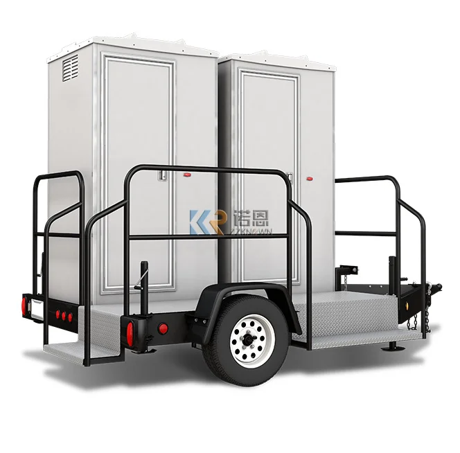 China Factory Wholesale Price Portable Toilets Trailer Outdoor Public Portable Restroom Trailer For Sale