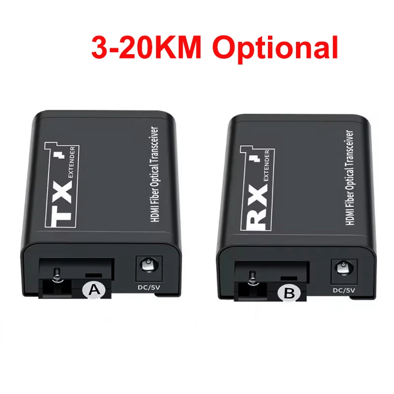 

3-20 км HDMI оптоволоконный удлинитель приемопередатчик через SC оптоволоконный кабель 1080P HDMI оптоволоконный удлинитель видеопередатчик приемник
