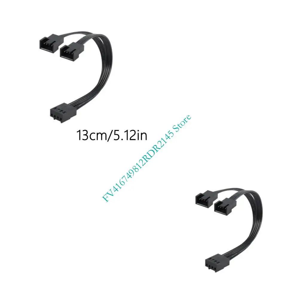 B2EF 12V/4PIN PWM Fantetteri Adattatore Splitter Cavo da 1 2 Cooloni CPU CPU SPLITER PC VENDITÀ PC ESTENZIONE DELLA VENTIFICA