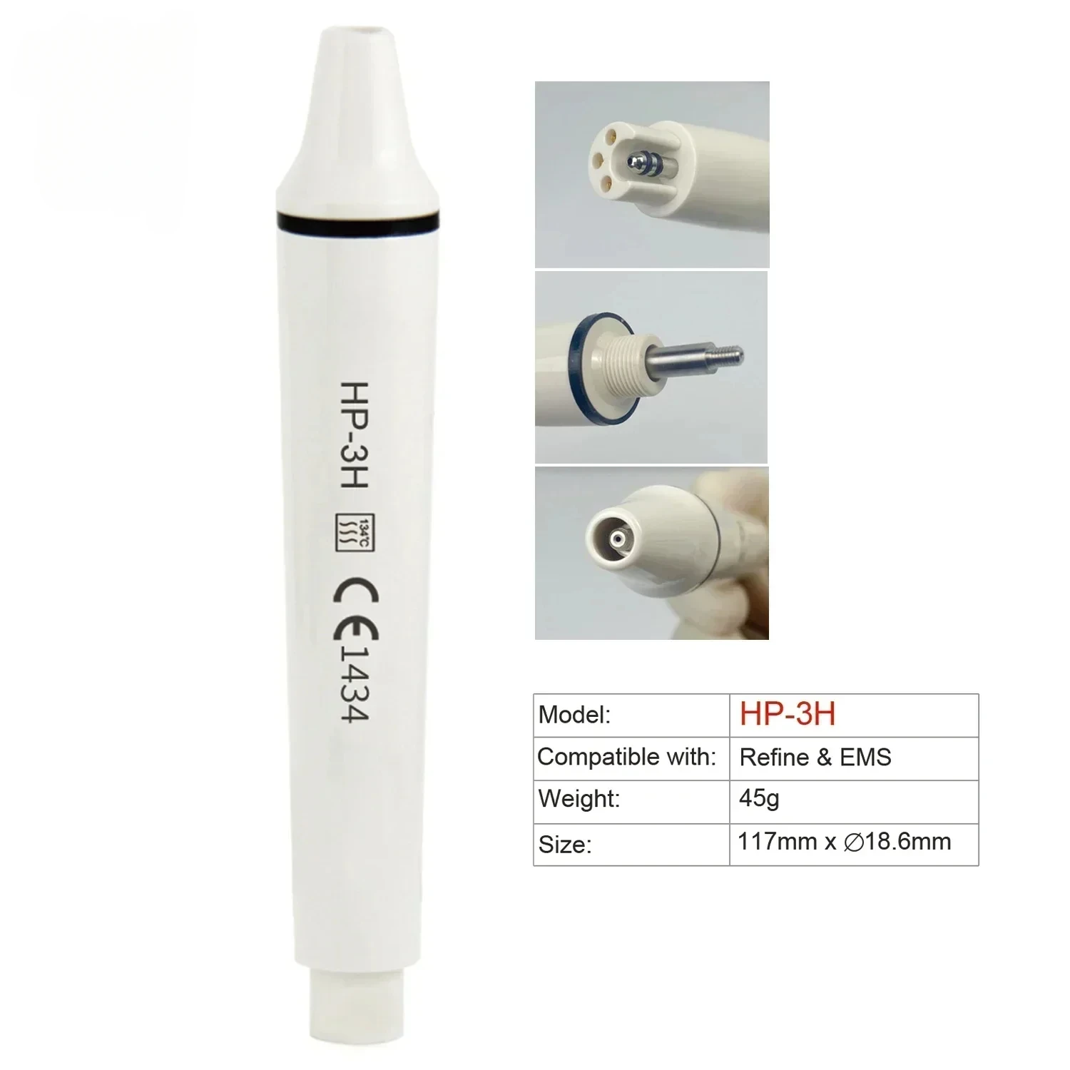 Brand Ultrasonic Scaler Handpieces HS-7H,HS-7L, HP-5L, HP-3H, HP-1 Models LED Handle Compatible EMS Units Dental accessories