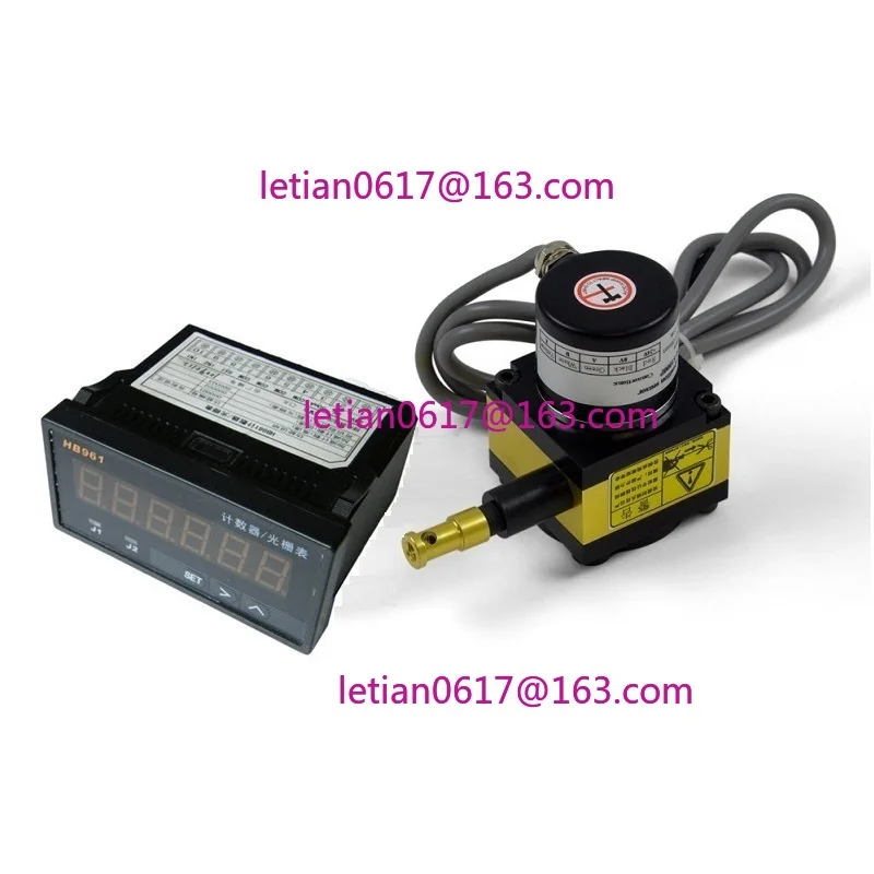 

CALT 1m Stroke Wire Encoder with 6 Digital Display Meters Linear Position Measurement Angle Sensor