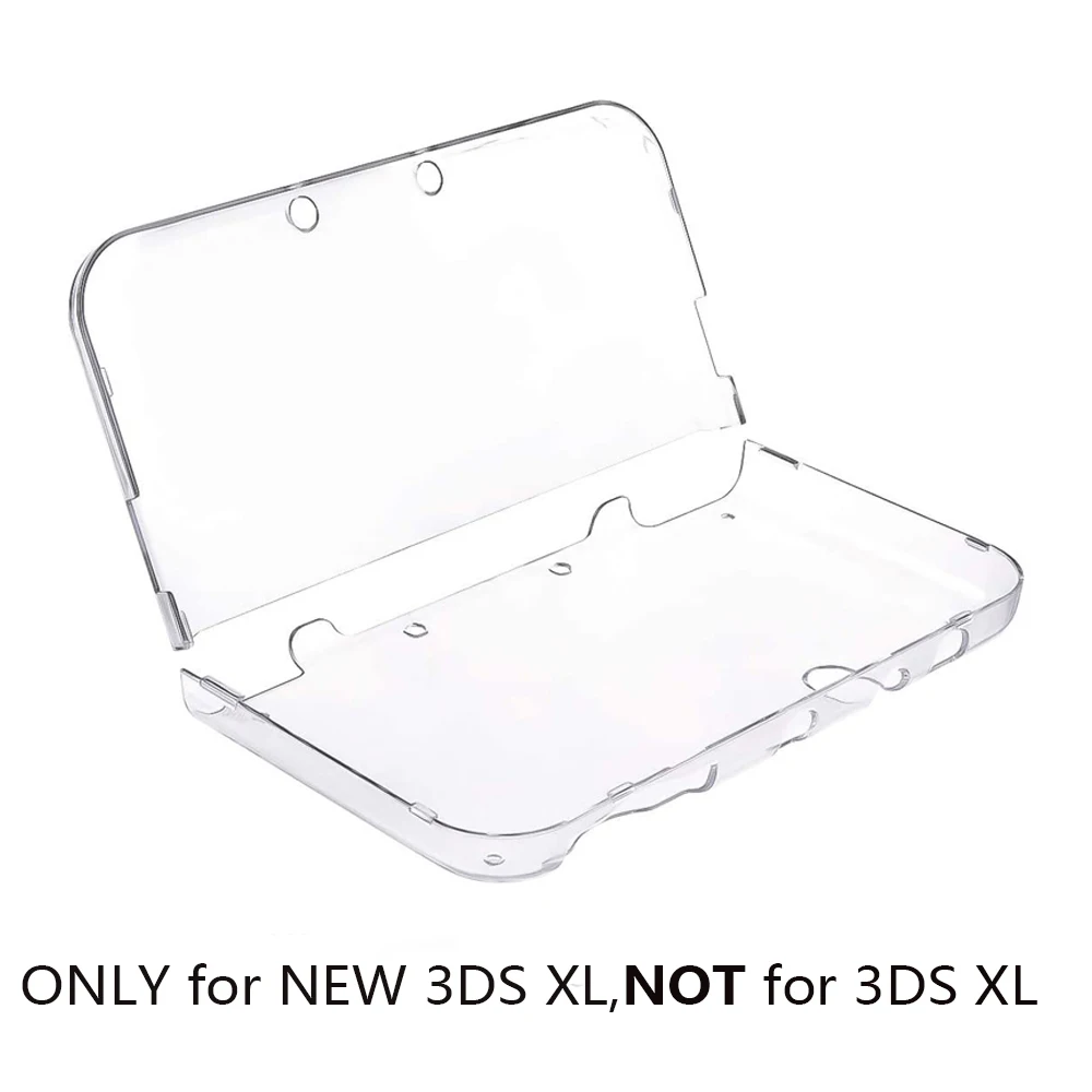 Nuovo guscio protettivo 3DS XL, custodia rigida trasparente in cristallo Ultra trasparente per Nintendo New 3DS XL