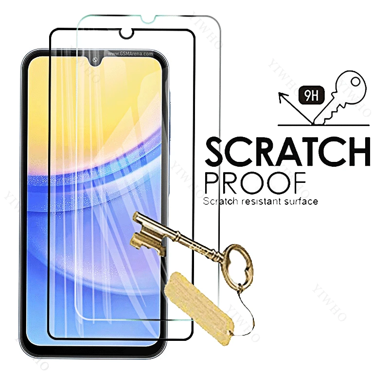 Protective Glass for Samsung Galaxy A15 5G 4G Screen Protector Camera Lens Tempered Glass Full Coverage Protective Film A 15