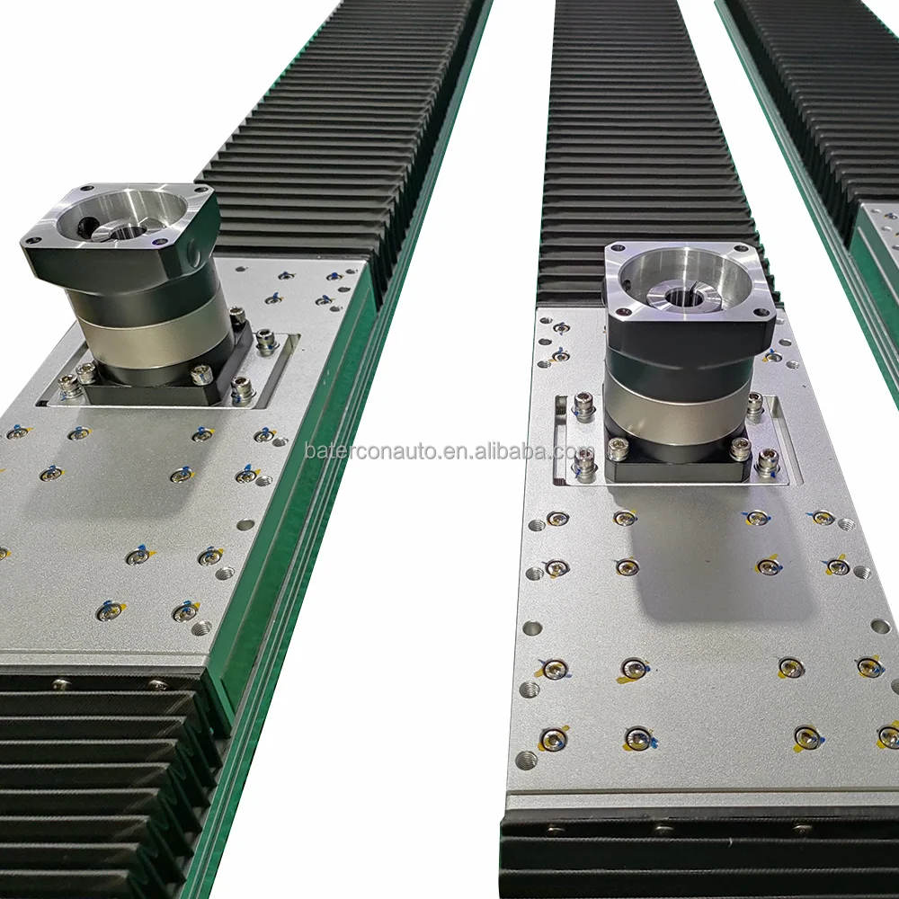 Heavy Duty Gantry Robot System 180kg Load Capacity Belt-Driven Motor Linear Stage With Protection Bellows Customizable