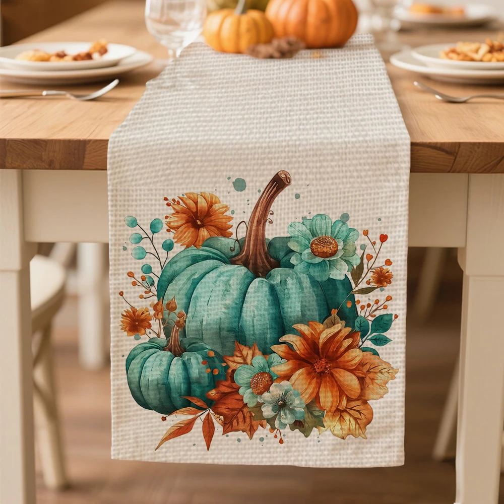 

Pumpkin pattern table runners autumn Table decoration and accessories for Festival party Thanksgiving Day tablecloth