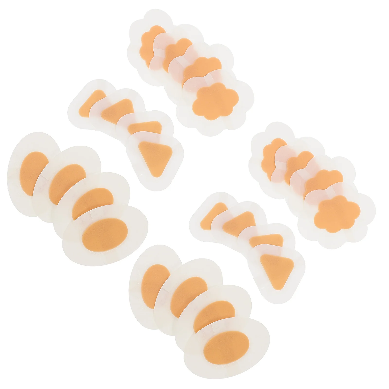 60 pezzi cuscinetti antiscivolo inserti per scarpe invisibili autoadesivi per le donne impugnature per tacco alto cuscino protezione per la cura del piede tacco trasparente