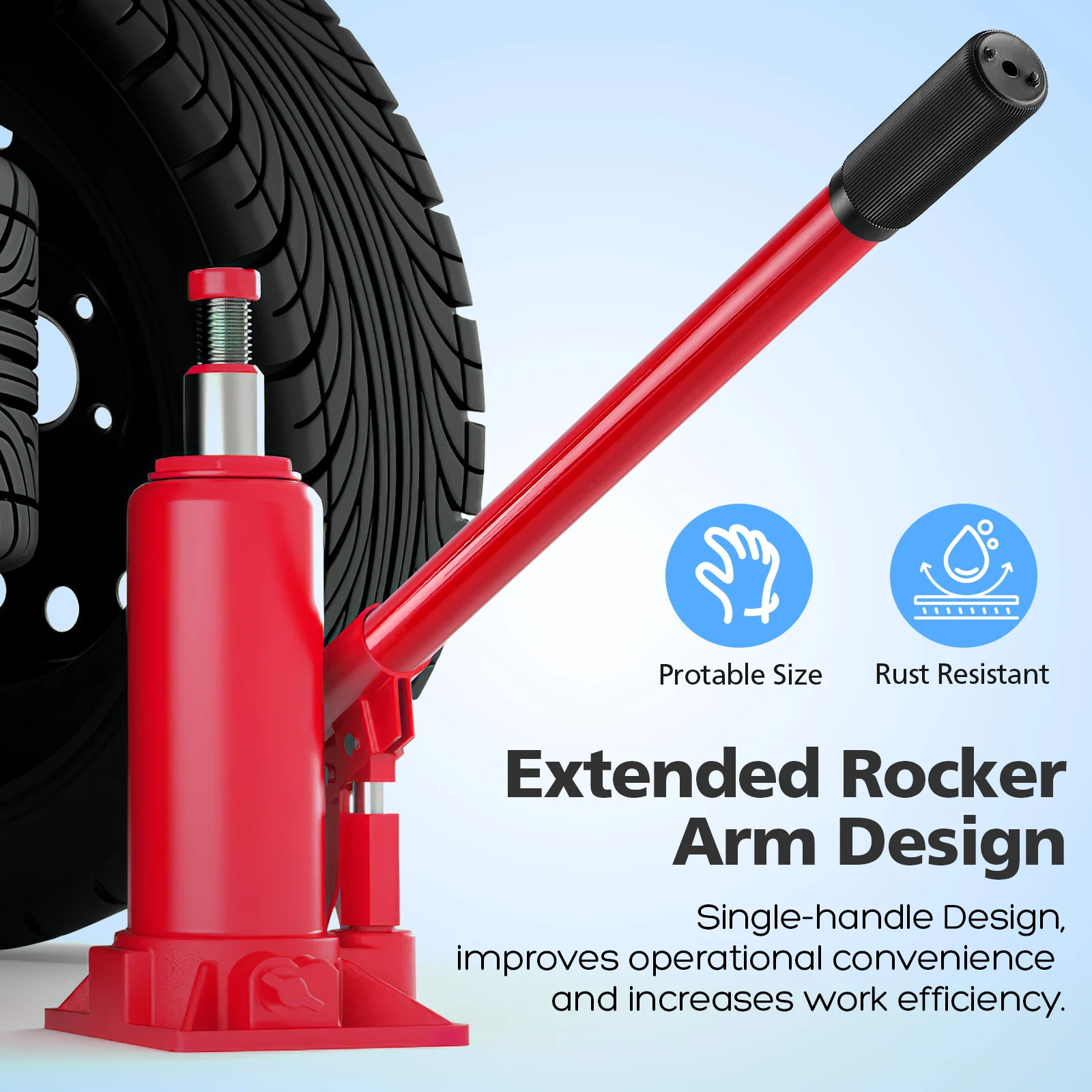 

Hydraulic Jack Accessories Car Handle Replacement Rod for Hydaulic Vertical Metal