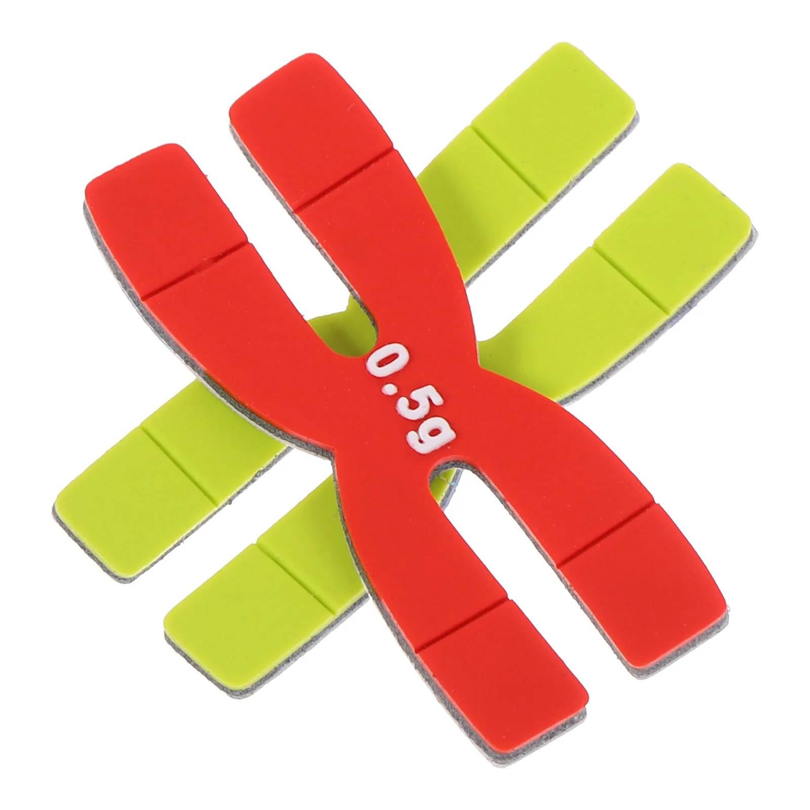 

2Pcs Silicone Weighted Pad for Tennis Racket H Shaped Balance Plate Adjustable 0.5g Stability Enhancement for All Skill Levels